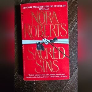 Nora Roberts Sacred Sins paperback book